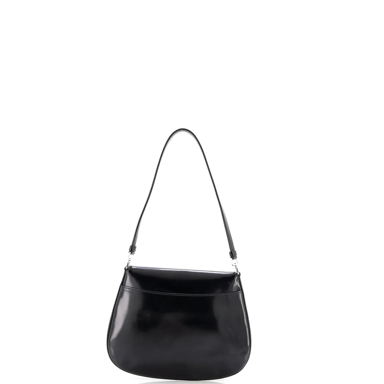 Cleo Flap Shoulder Bag Spazzolato Leather Small - Deep Luxury