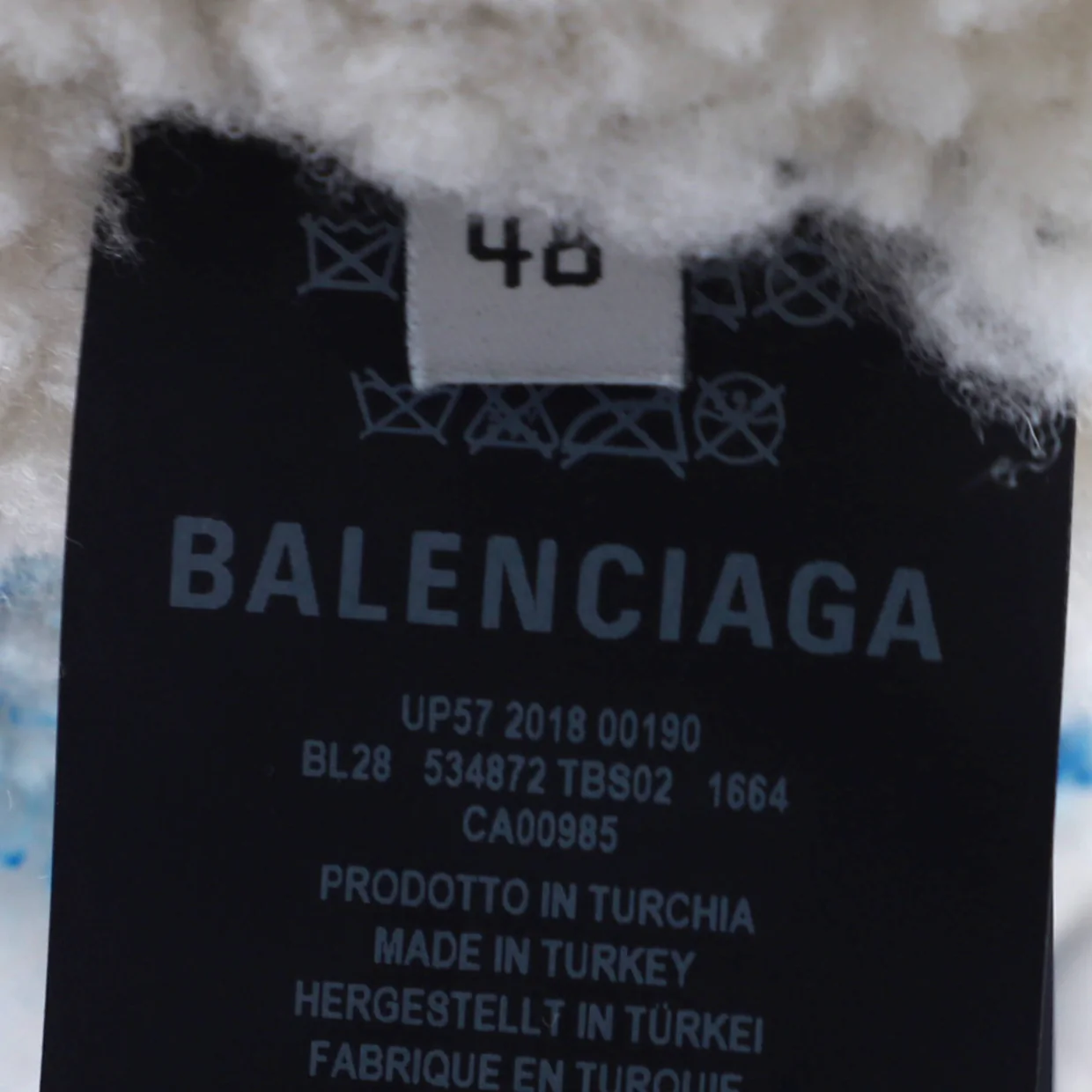 Graffiti Zip Jacket Leather and Shearling - Deep Luxury