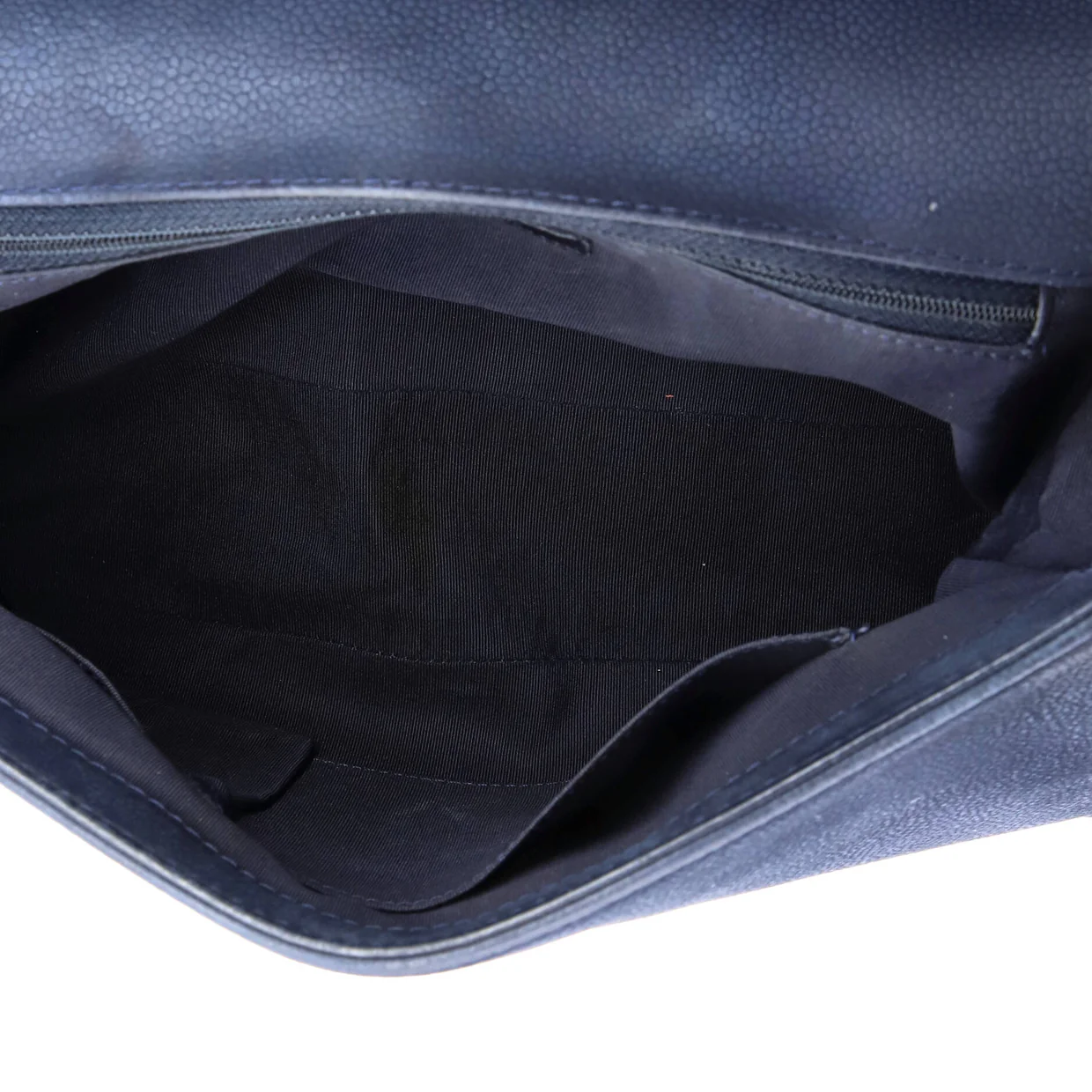 Boy Flap Bag Quilted Matte Caviar Large - Deep Luxury