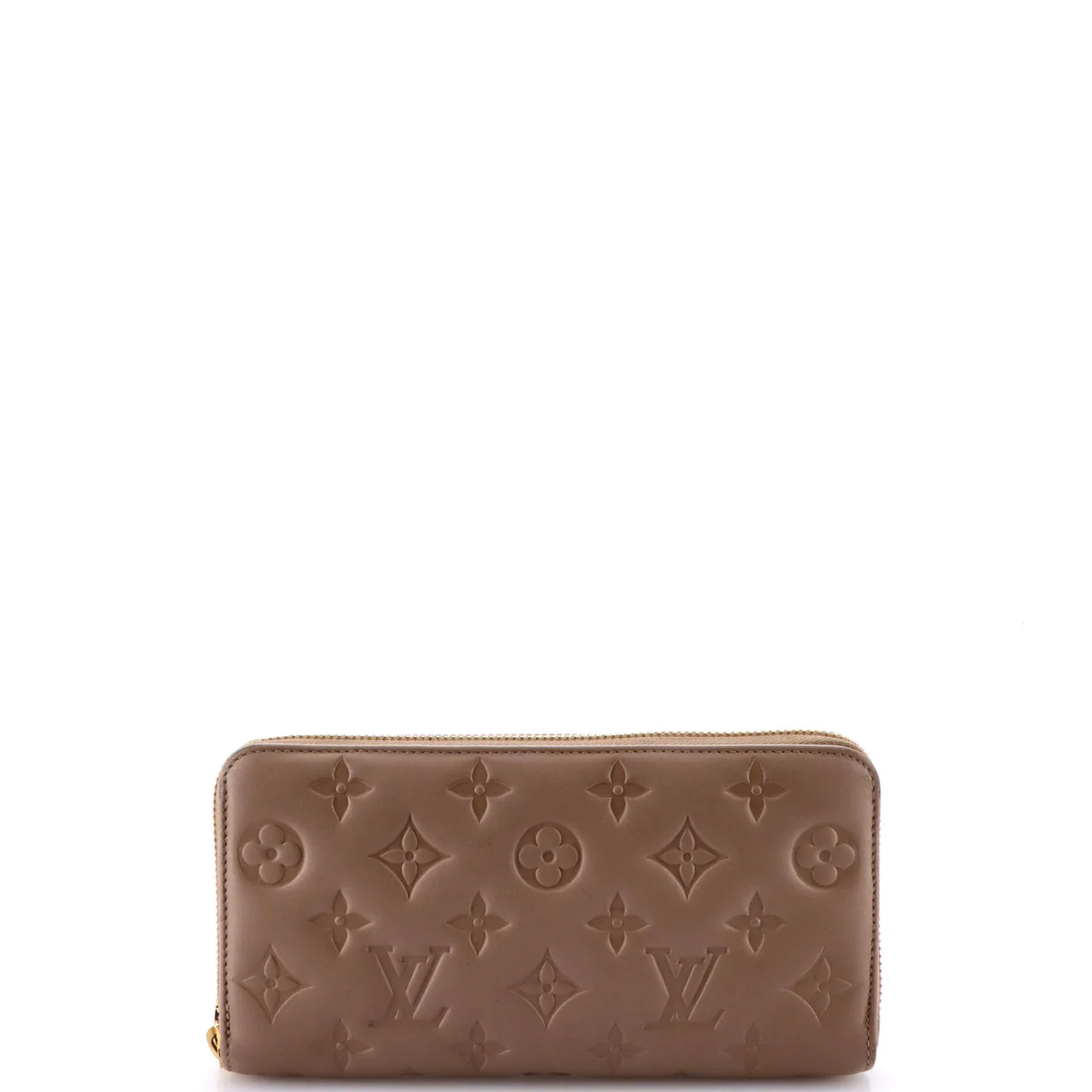 Coussin Zippy Wallet Monogram Embossed Lambskin - Deep Luxury
