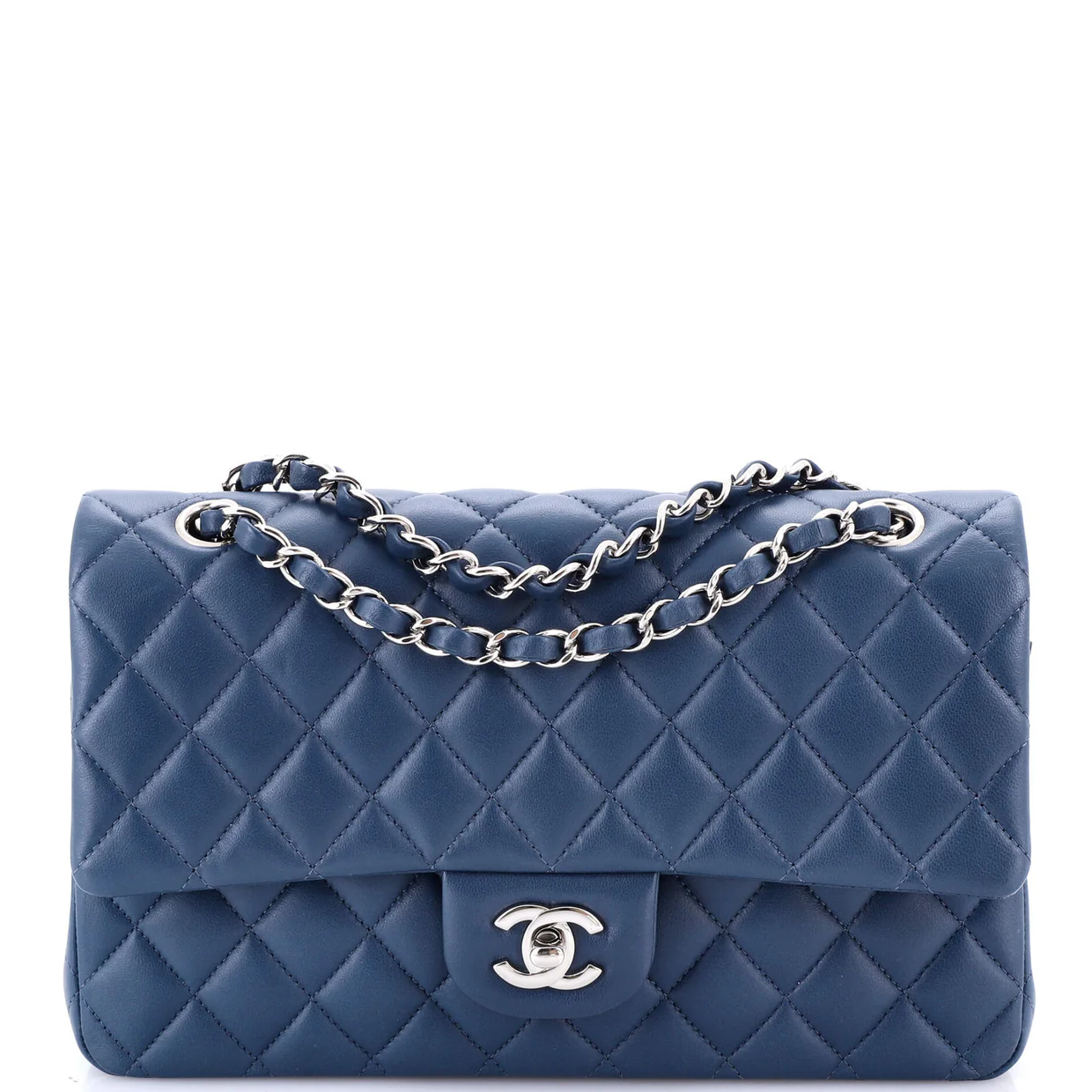 Classic Double Flap Bag Quilted Lambskin Medium - Deep Luxury