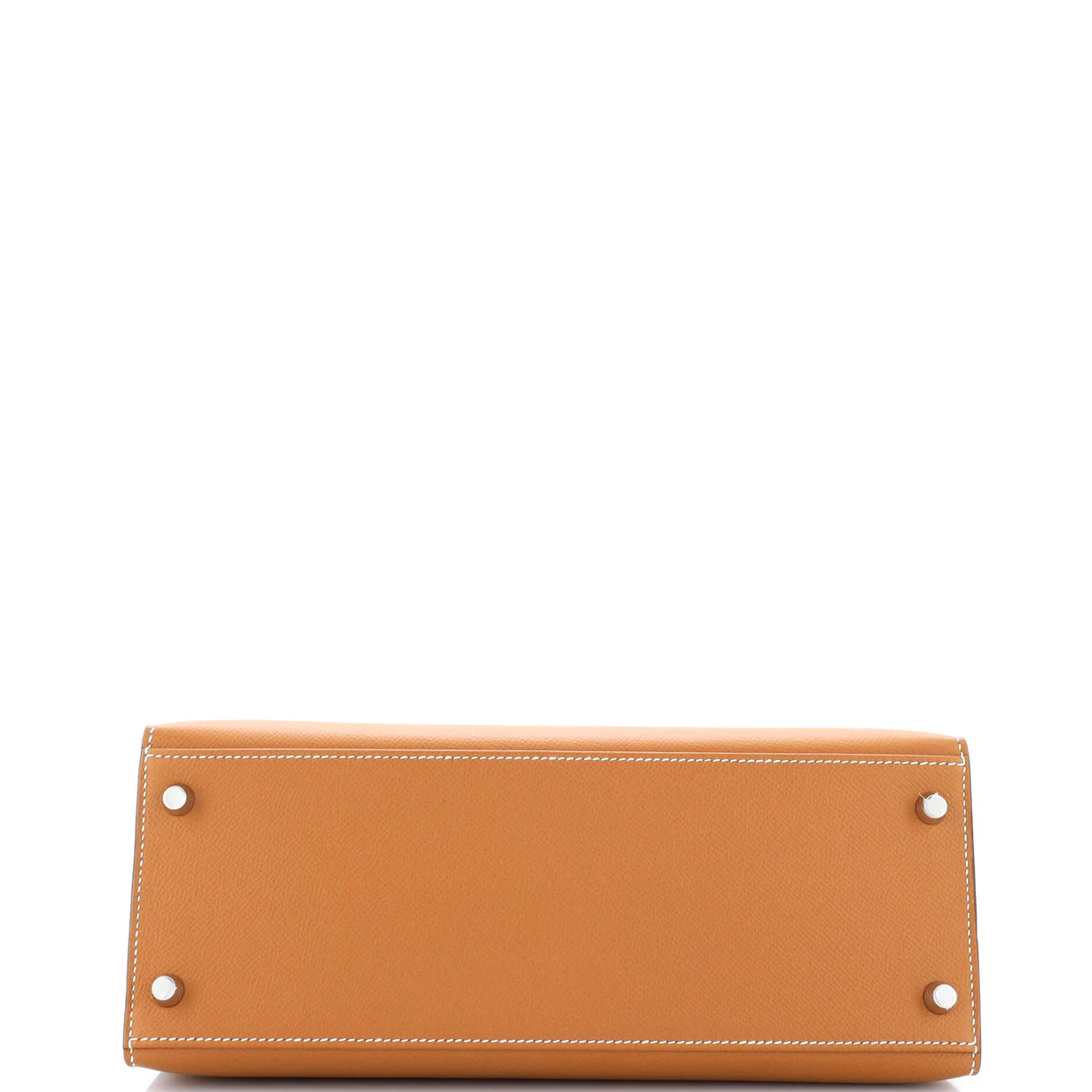Kelly Handbag Gold Epsom with Palladium Hardware 28 - Deep Luxury