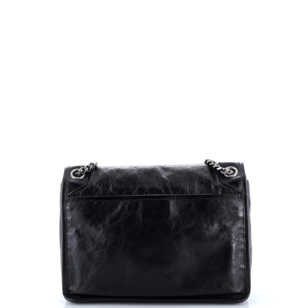 Niki Chain Flap Bag Leather Medium - Deep Luxury