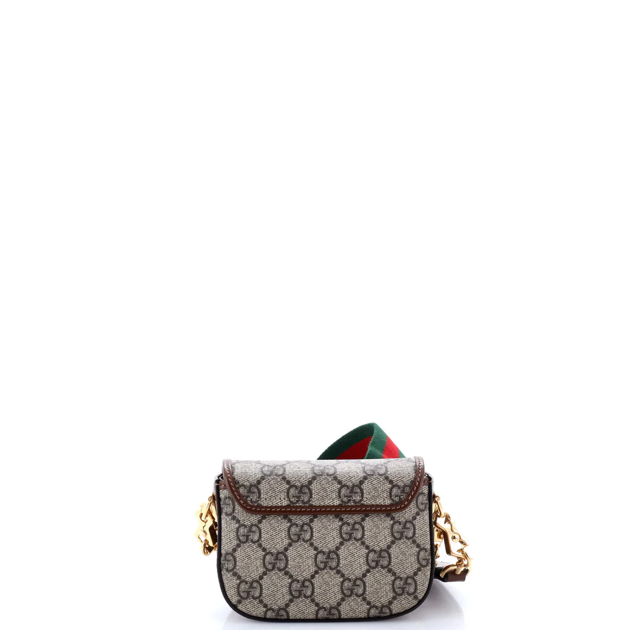 Horsebit 1955 Flap Wallet with Strap GG Coated Canvas - Deep Luxury