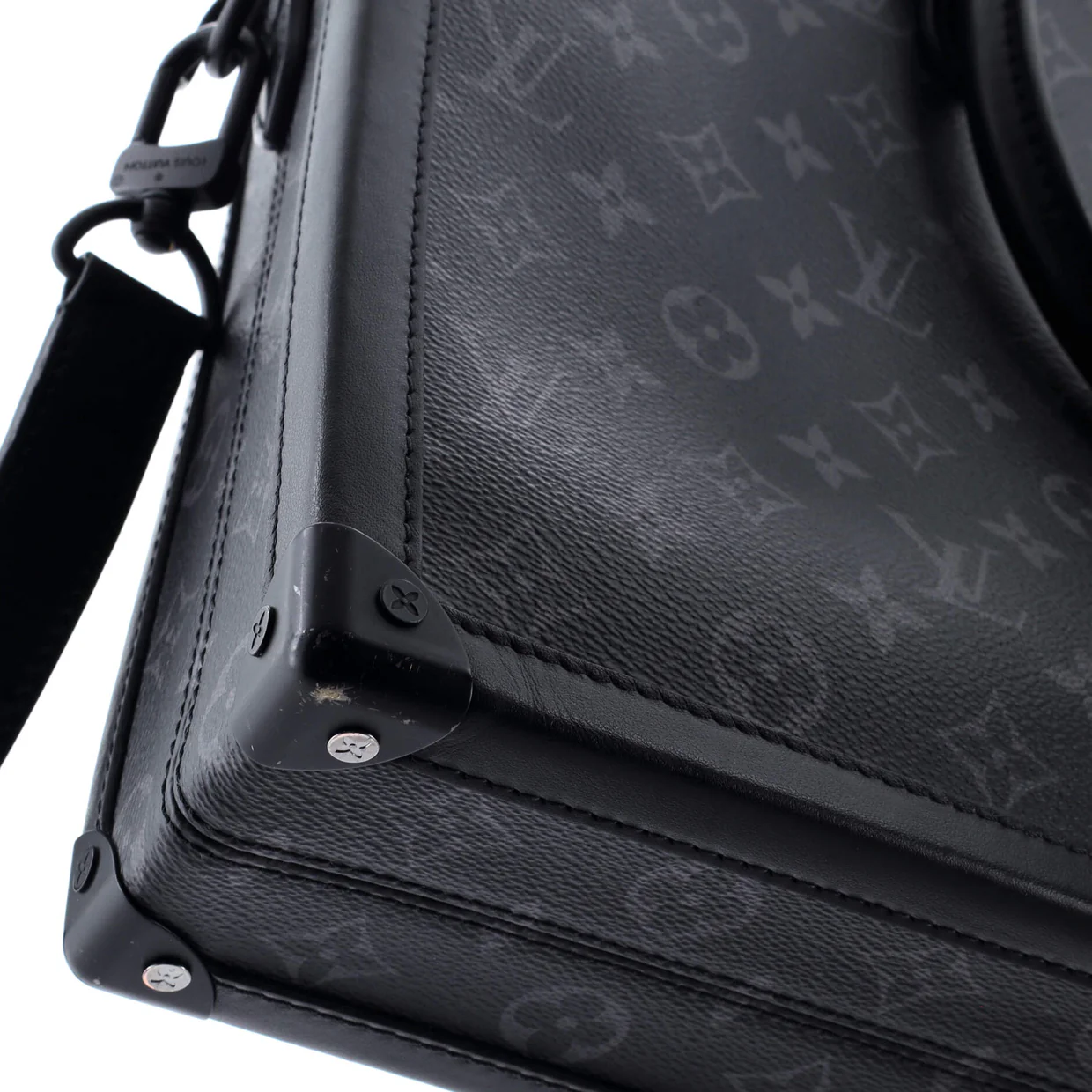 Soft Trunk Briefcase Monogram Eclipse Canvas - Deep Luxury