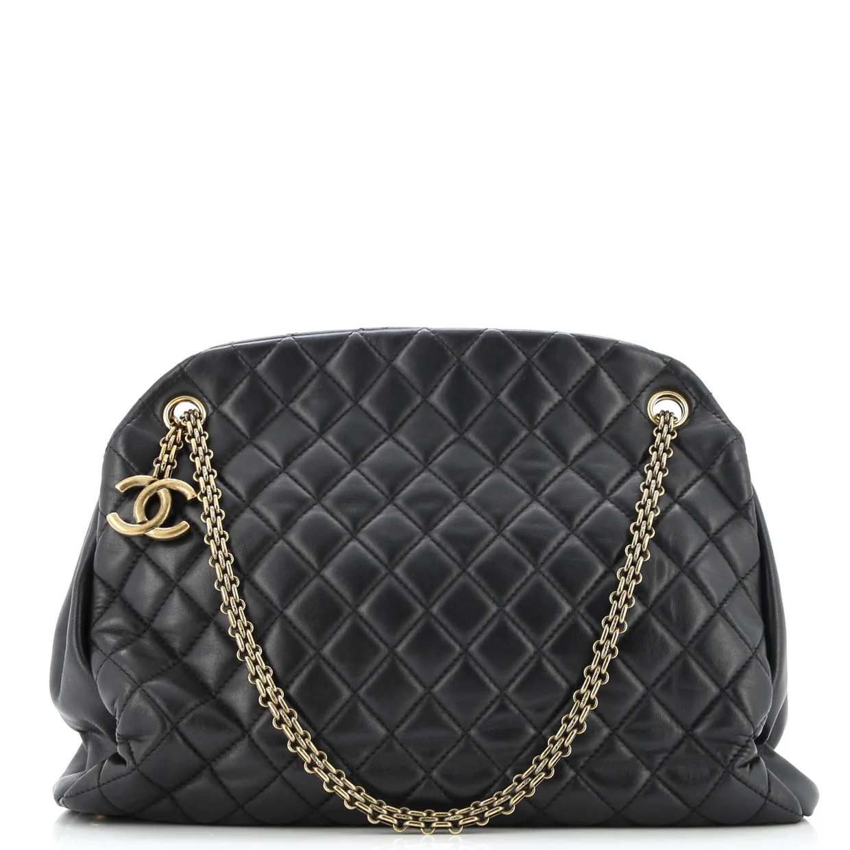 Just Mademoiselle Bag Quilted Lambskin Large - Deep Luxury