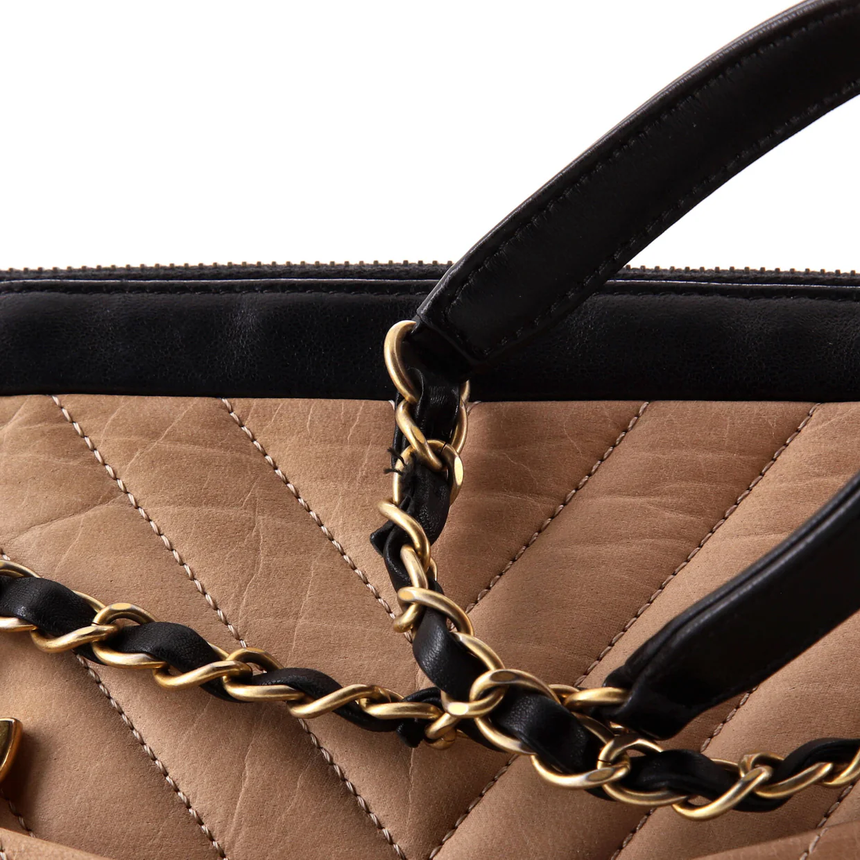 CC Charm Camera Bag Chevron Lambskin Medium - Deep Luxury