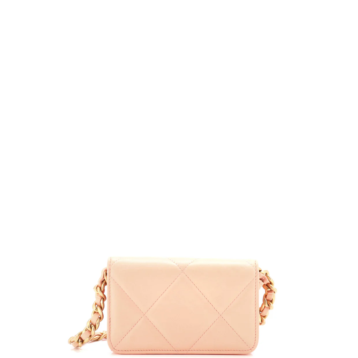 19 Clutch With Chain Quilted Lambskin - Deep Luxury
