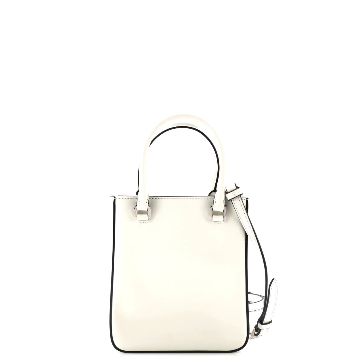 Convertible Open Tote Brushed Leather Mini - Deep Luxury