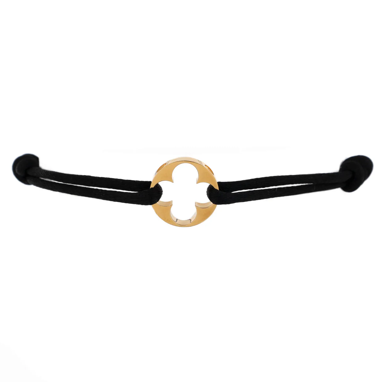 Empreinte Bracelet Silk Cord with 18K Yellow Gold - Deep Luxury