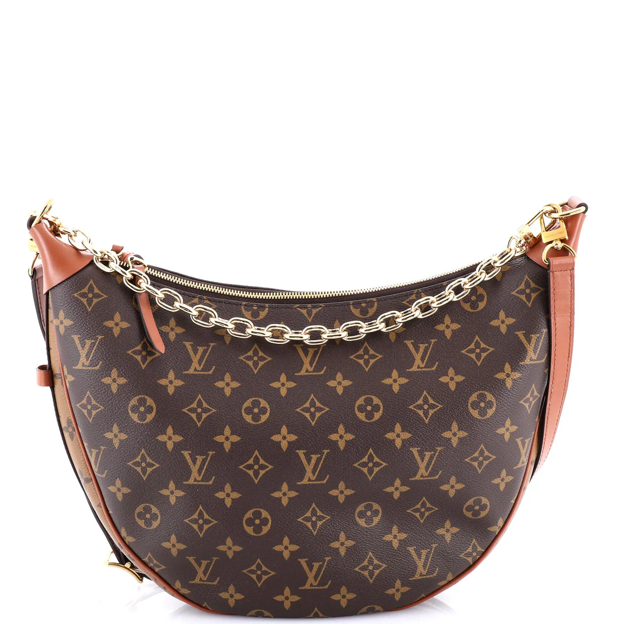 Loop Hobo Reverse Monogram Canvas - Deep Luxury