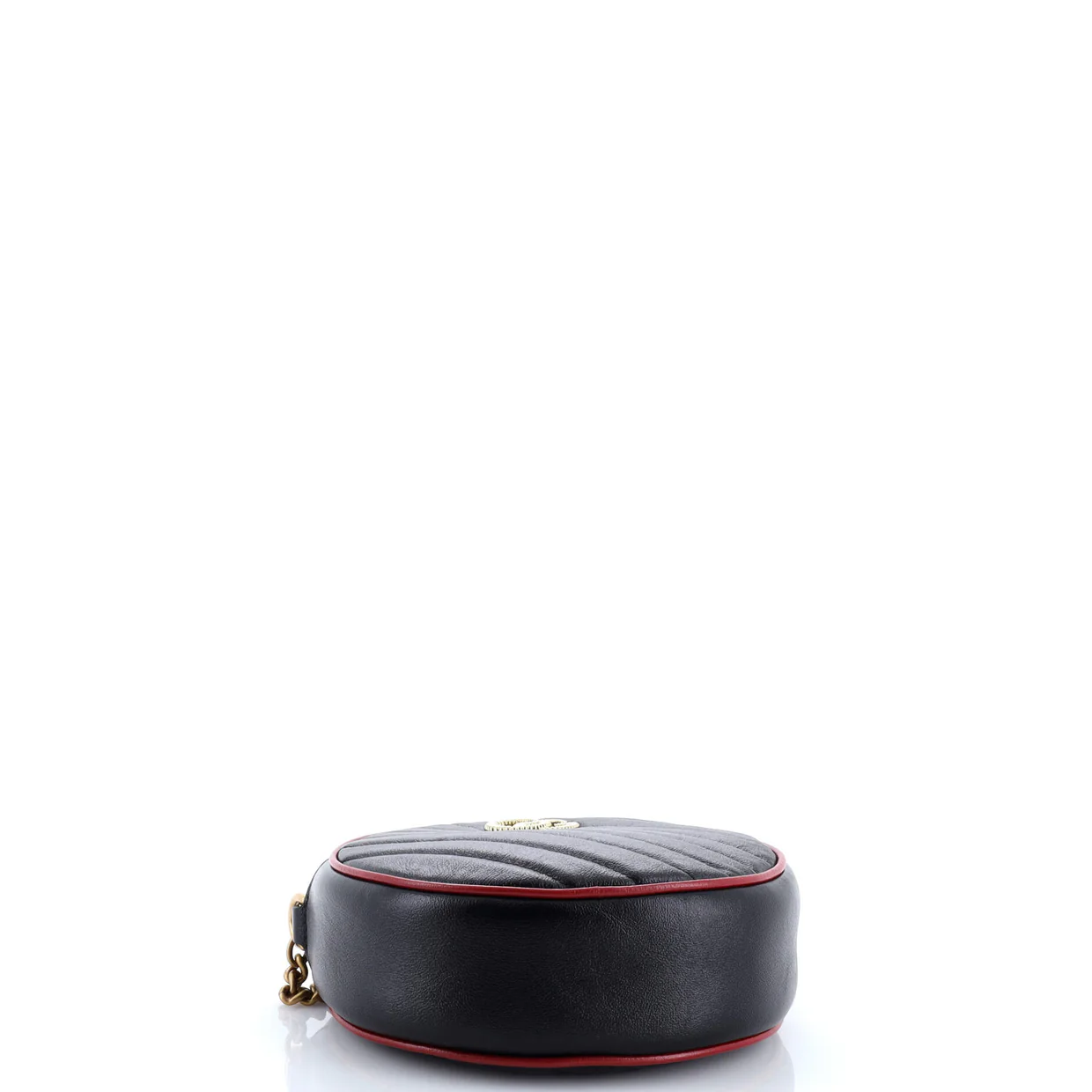 GG Marmont Round Shoulder Bag Diagonal Quilted Leather Mini - Deep Luxury