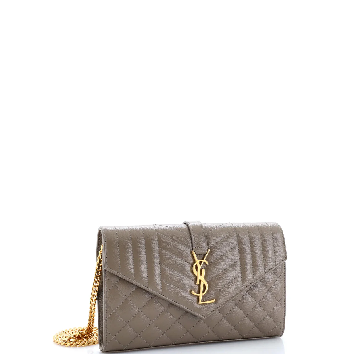 Classic Monogram Wallet on Chain Square Quilted Leather Medium - Deep Luxury