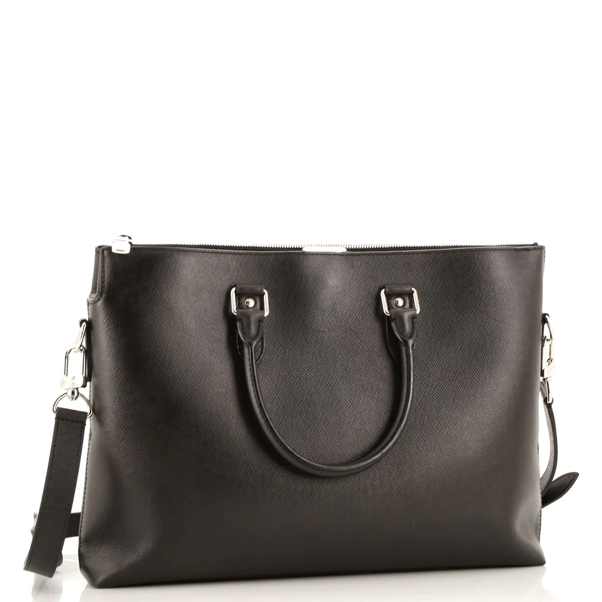 Anton Soft Briefcase Taiga Leather - Deep Luxury