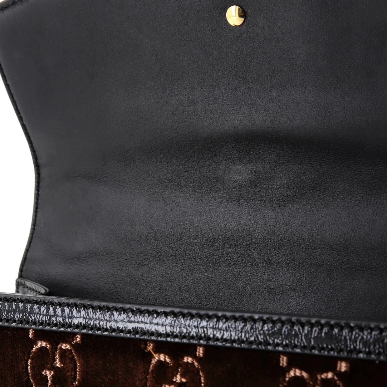 Sylvie Shoulder Bag GG Velvet Small - Deep Luxury