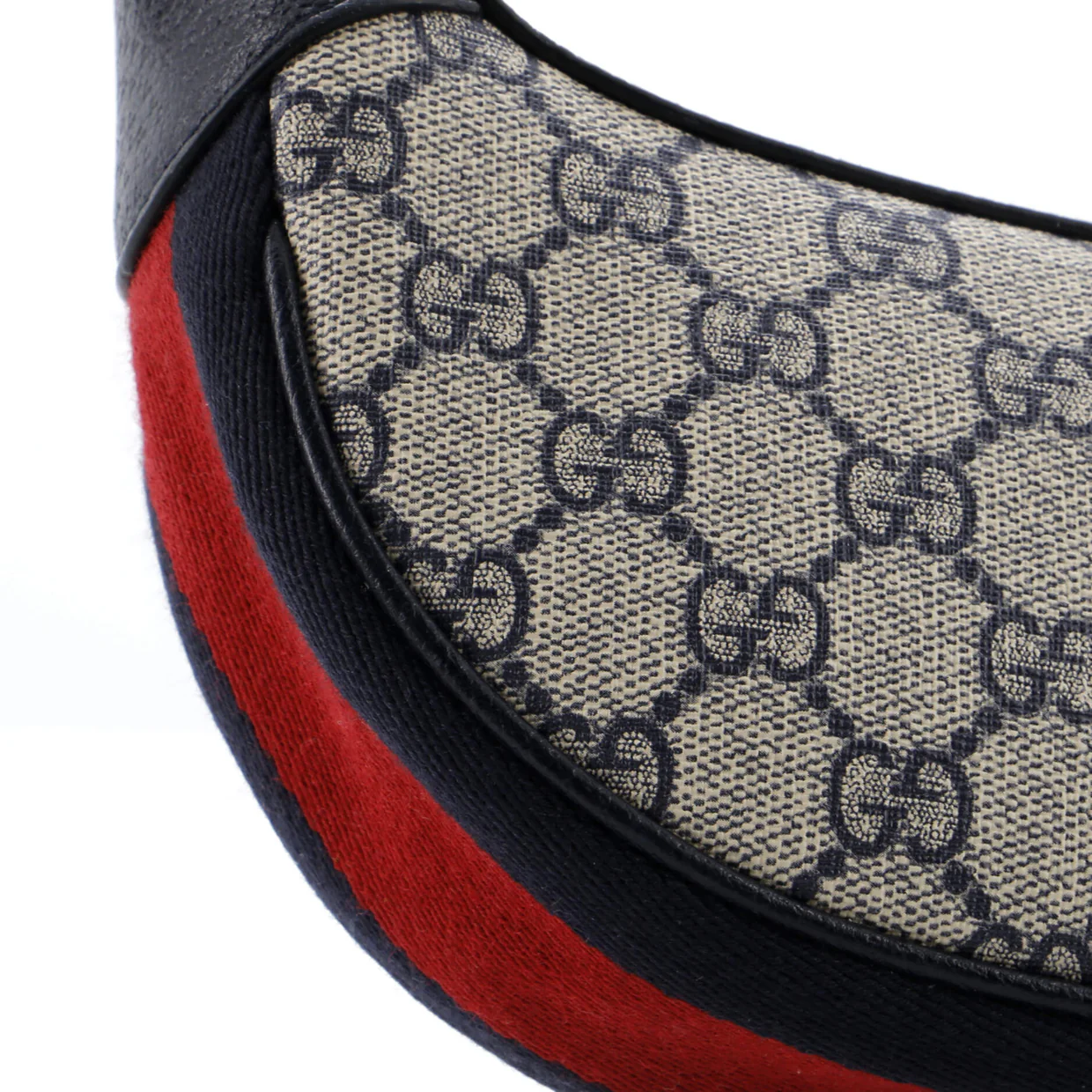 Ophidia Half Moon Bag GG Coated Canvas Mini - Deep Luxury