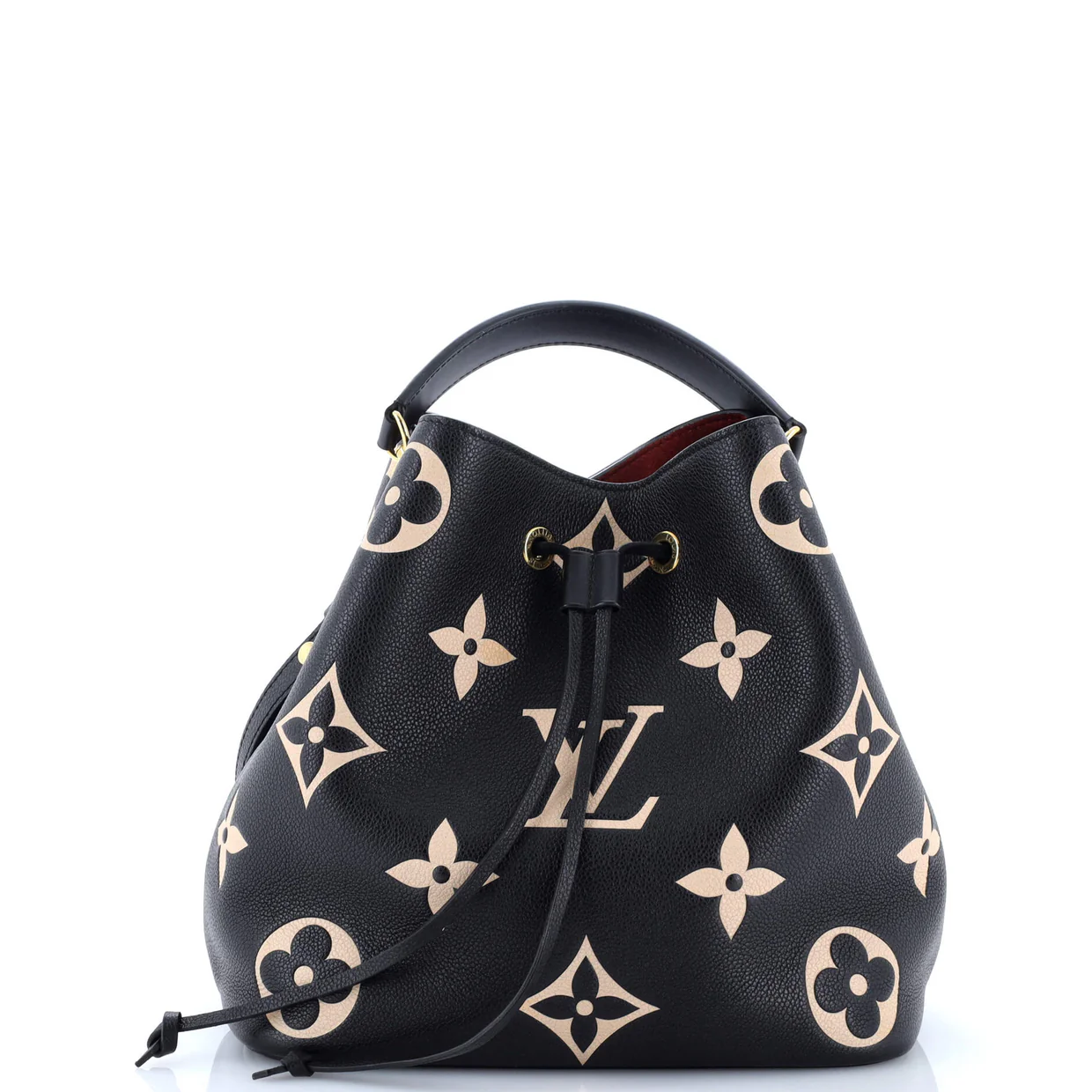 NeoNoe Handbag Bicolor Monogram Empreinte Giant MM - Deep Luxury