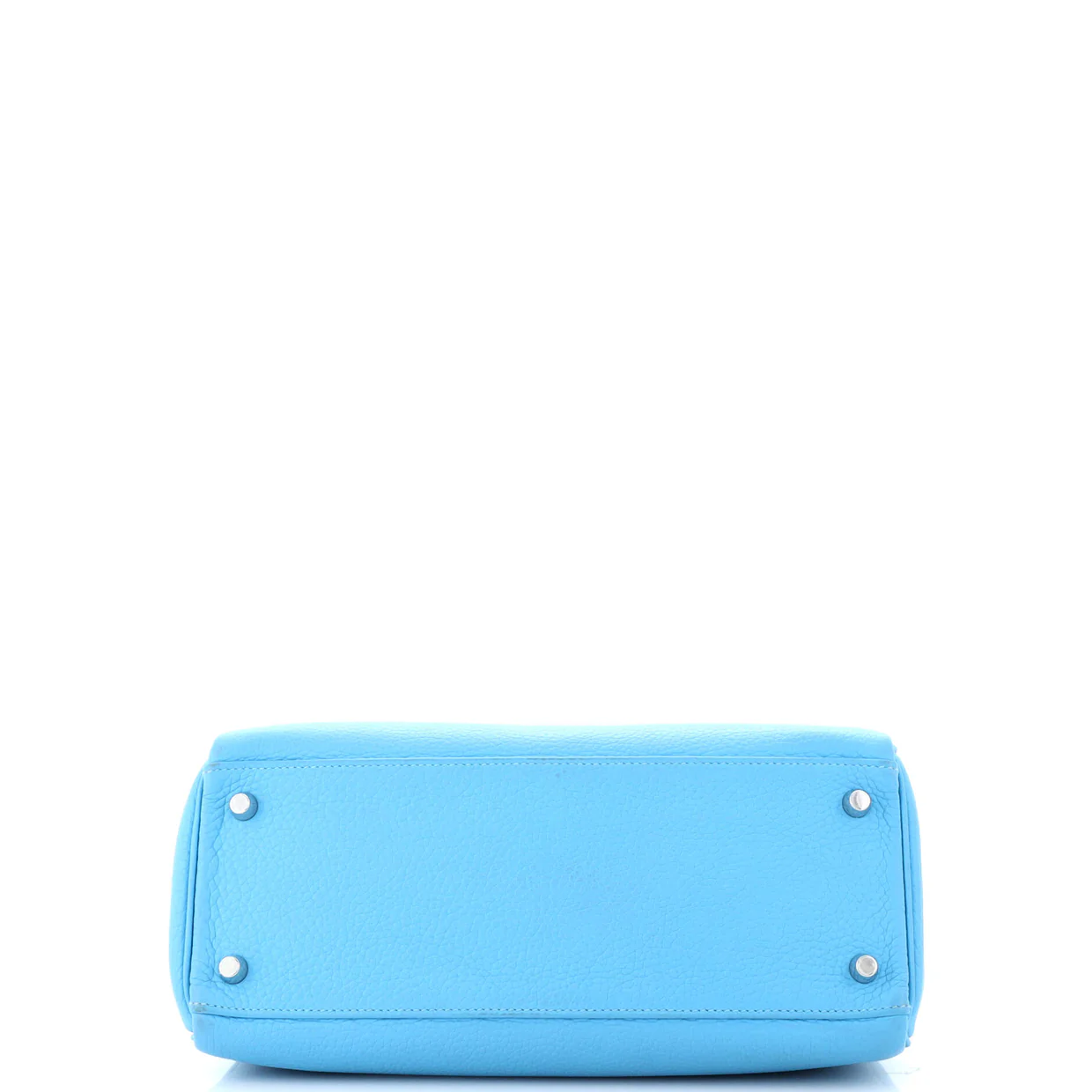 Kelly Handbag Bleu Du Nord Clemence with Palladium Hardware 28 - Deep Luxury