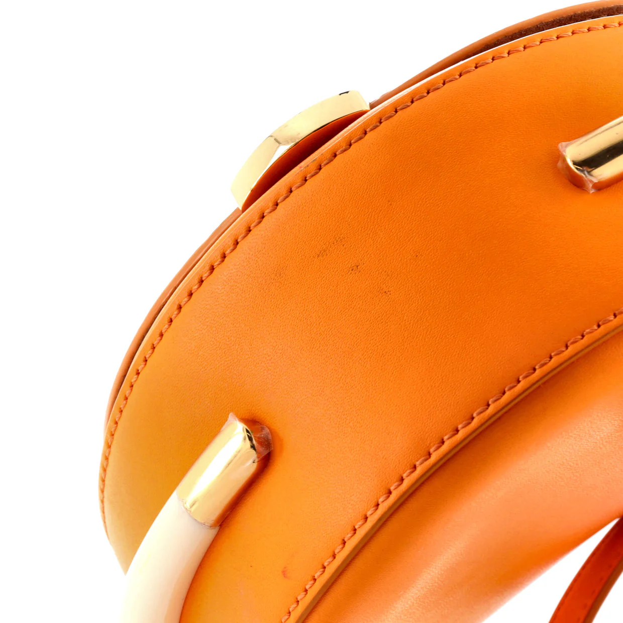 Moonlight Flap Bag Leather with Plexiglass Detail - Deep Luxury