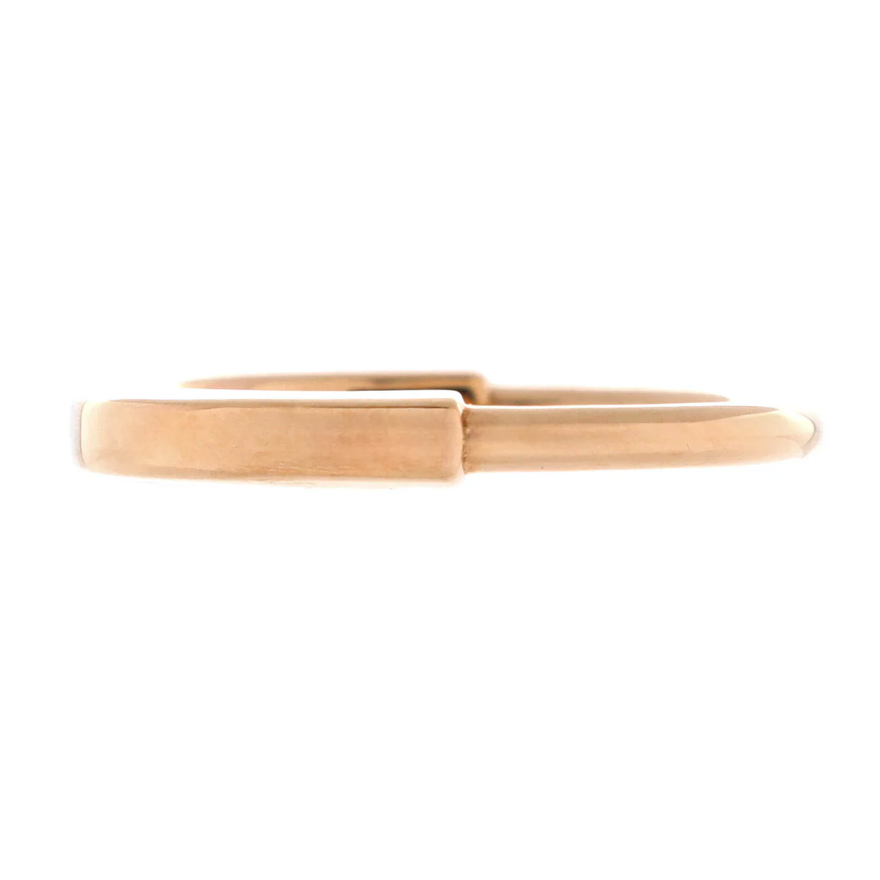 Lock Ring 18K Rose Gold - Deep Luxury