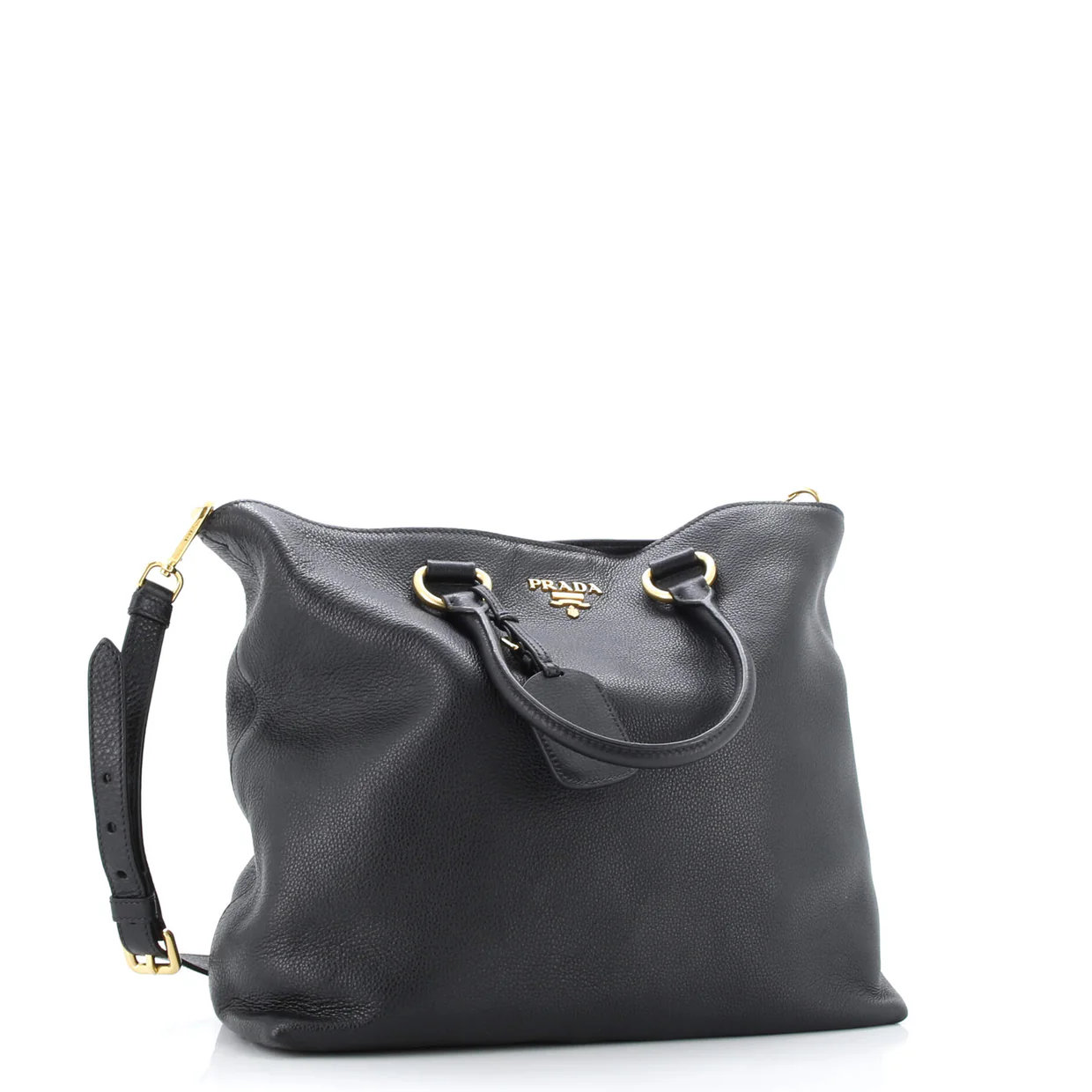 Convertible Tote Vitello Phenix Large - Deep Luxury