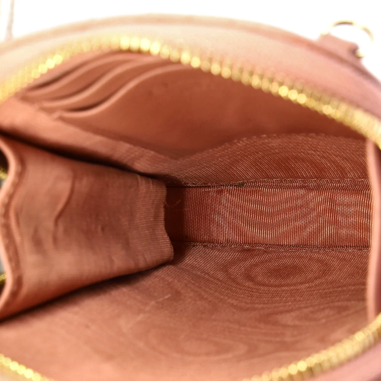 Lady Dior Phone Holder on Chain Cannage Quilt Lambskin - Deep Luxury