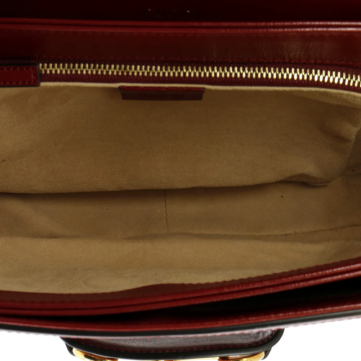 Horsebit 1955 Shoulder Bag GG Coated Canvas with Leather Small - Deep Luxury