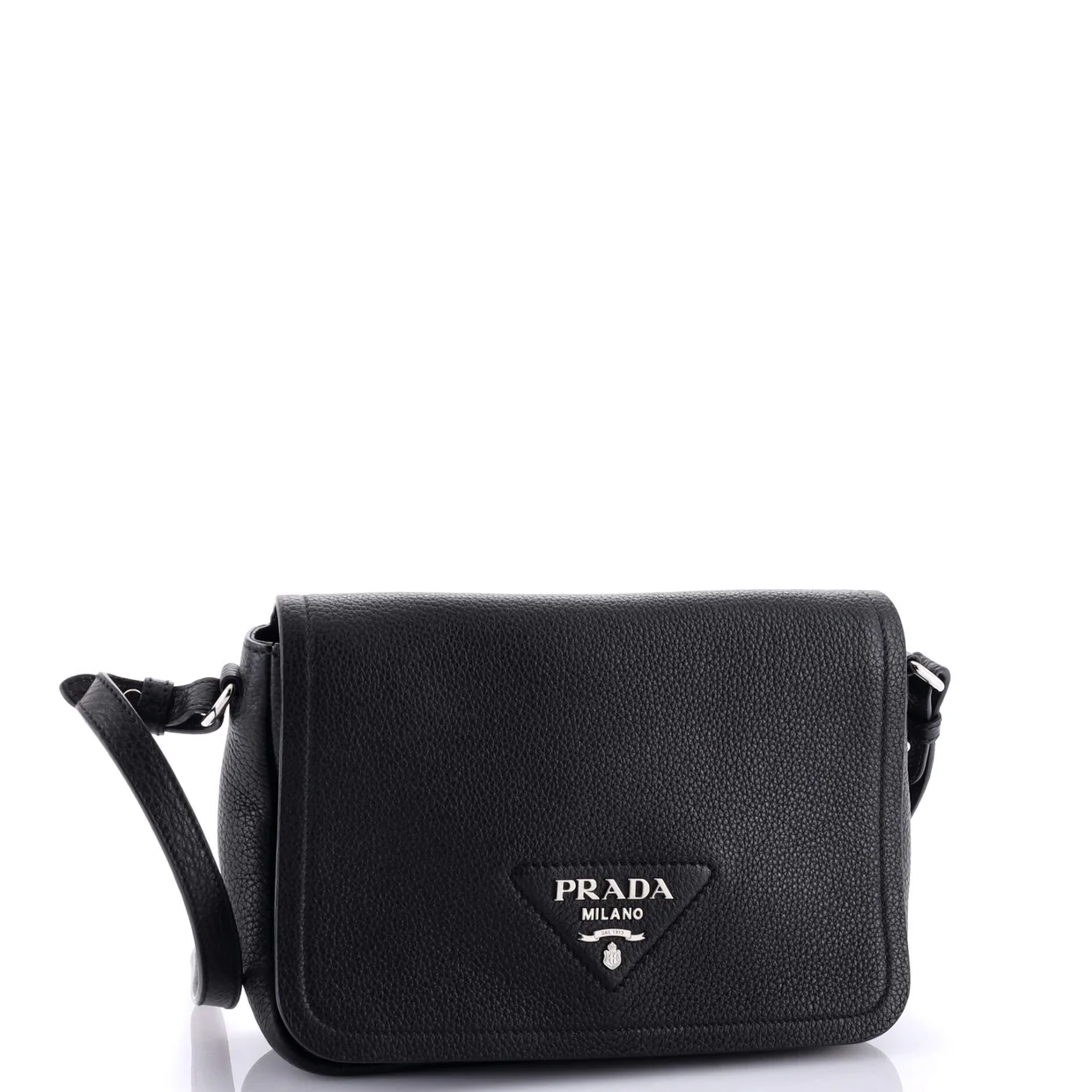 Flou Flap Shoulder bag Vitello Daino Small - Deep Luxury
