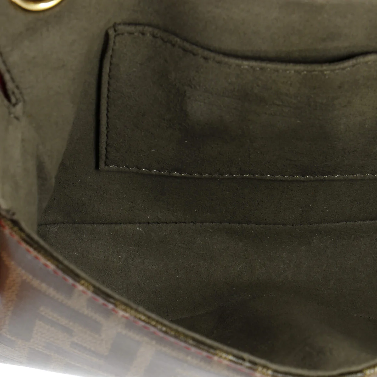 FF Logo Stamp Flap Bag Zucca Coated Canvas Mini - Deep Luxury