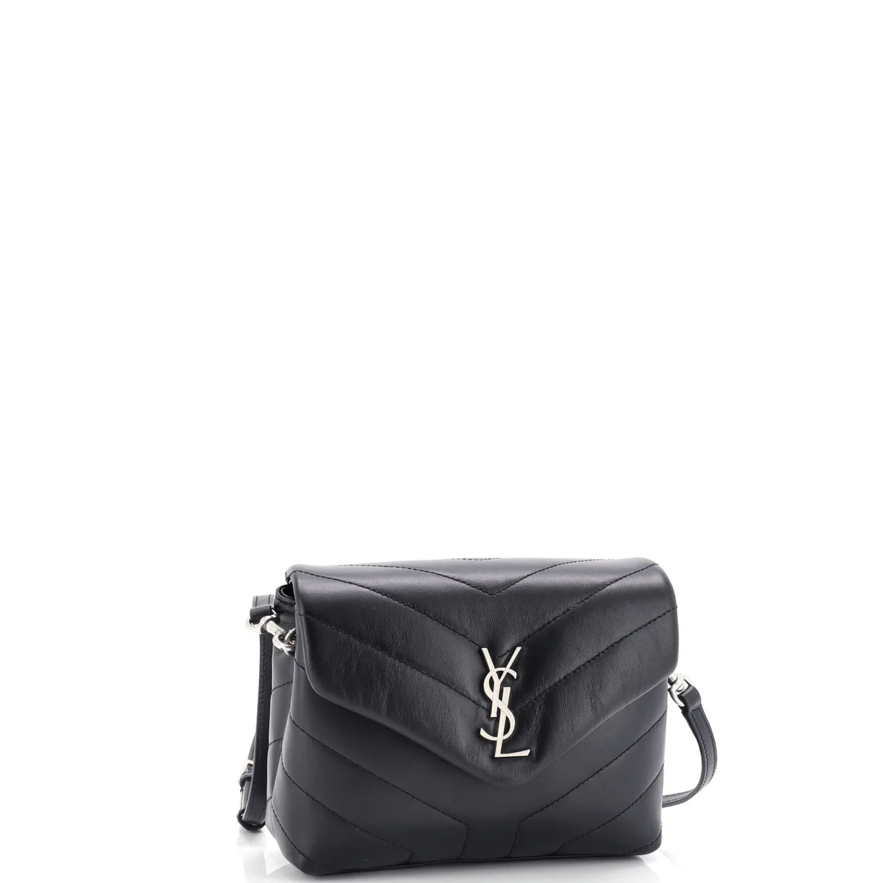 Loulou Shoulder Bag Matelasse Chevron Leather Toy - Deep Luxury