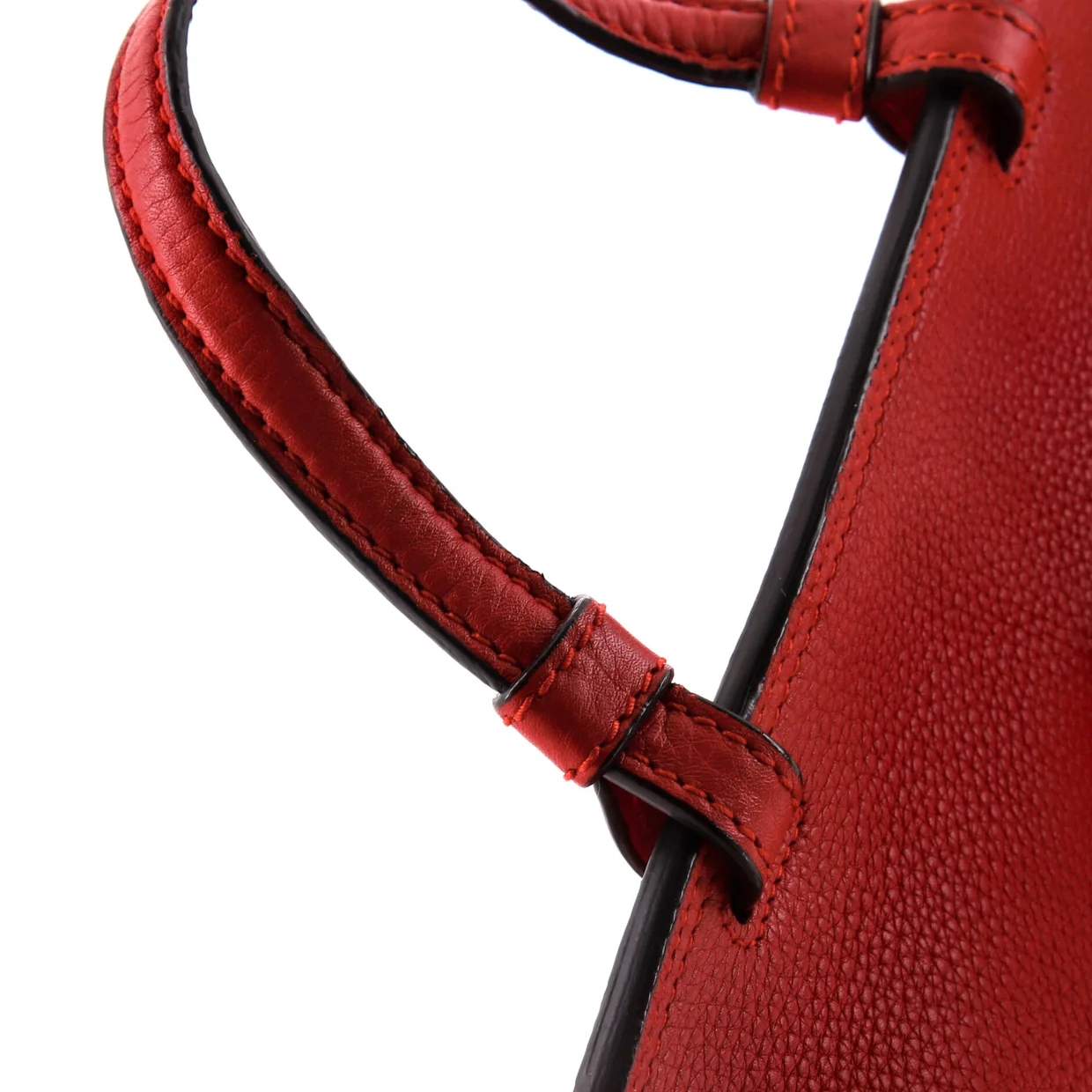 Bamboo Daily Top Handle Bag Leather Medium - Deep Luxury