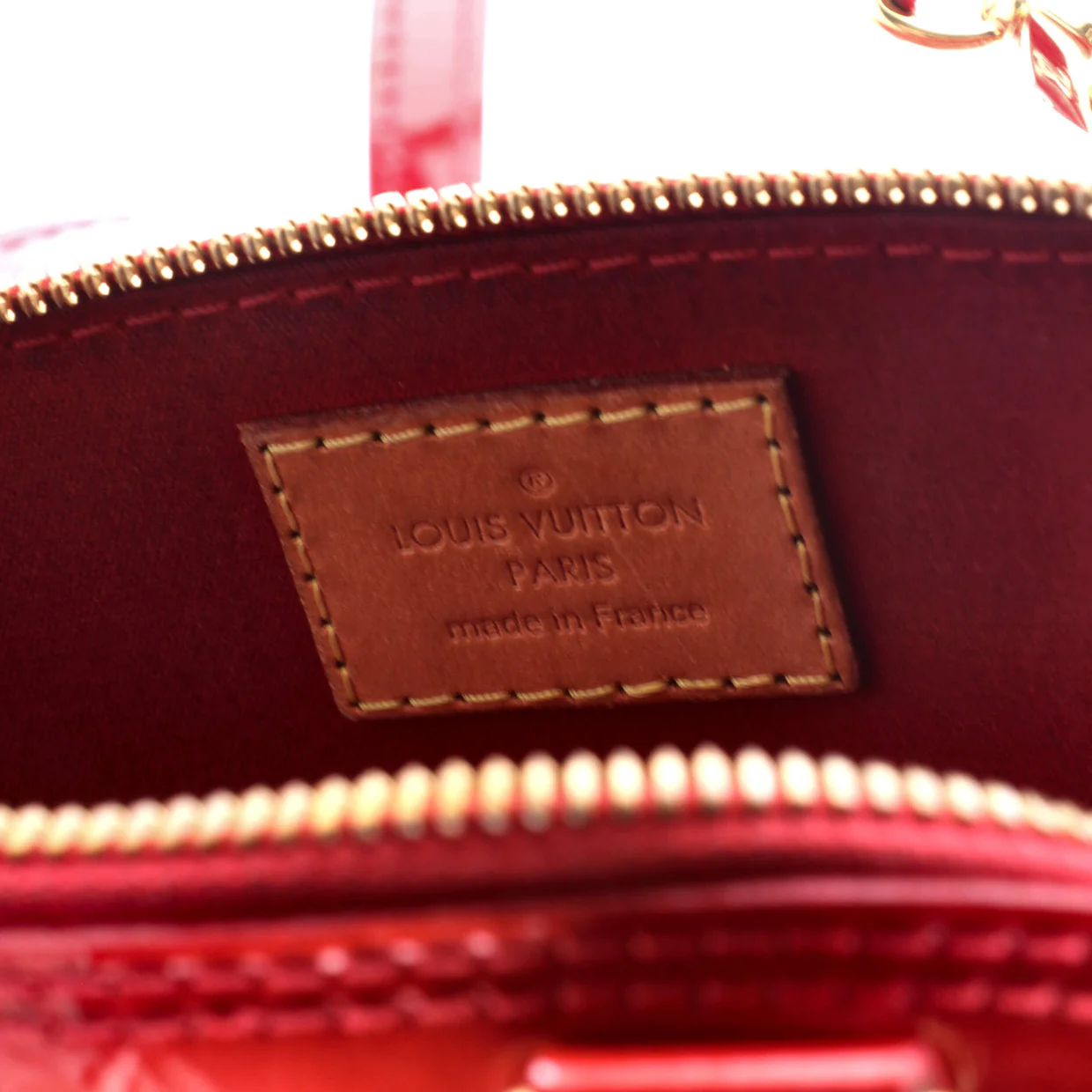 Alma Handbag Monogram Vernis BB - Deep Luxury