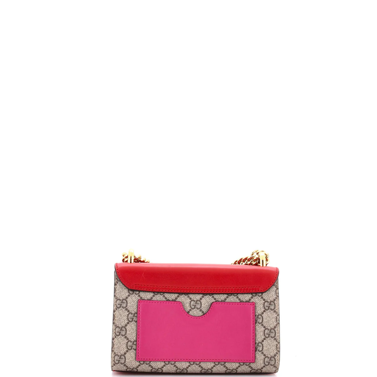 Padlock Shoulder Bag GG Coated Canvas and Leather Small - Deep Luxury