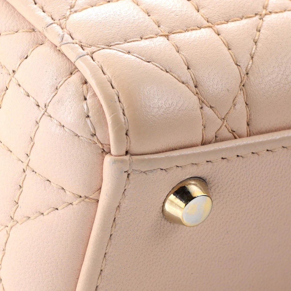 Lady Dior Chain Bag Cannage Quilt Lambskin Mini - Deep Luxury