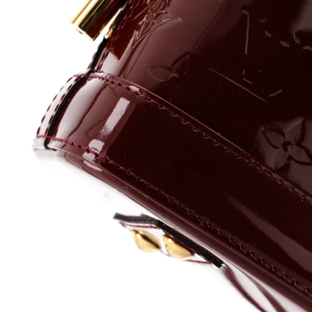 Alma Handbag Monogram Vernis BB - Deep Luxury