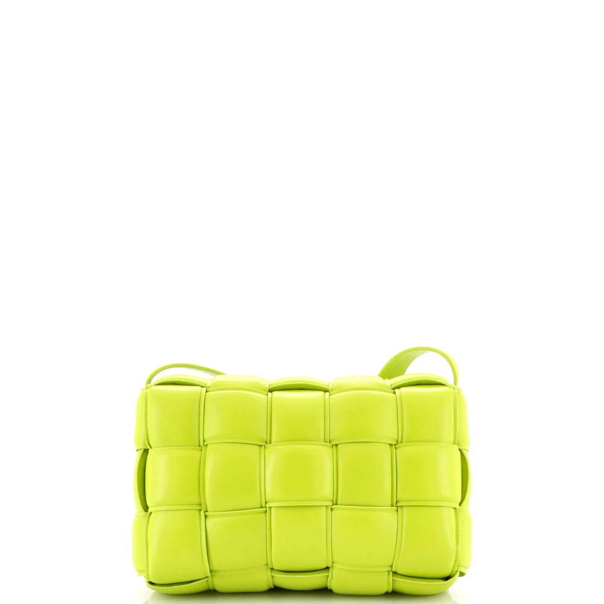 Cassette Crossbody Bag Padded Maxi Intrecciato Leather - Deep Luxury