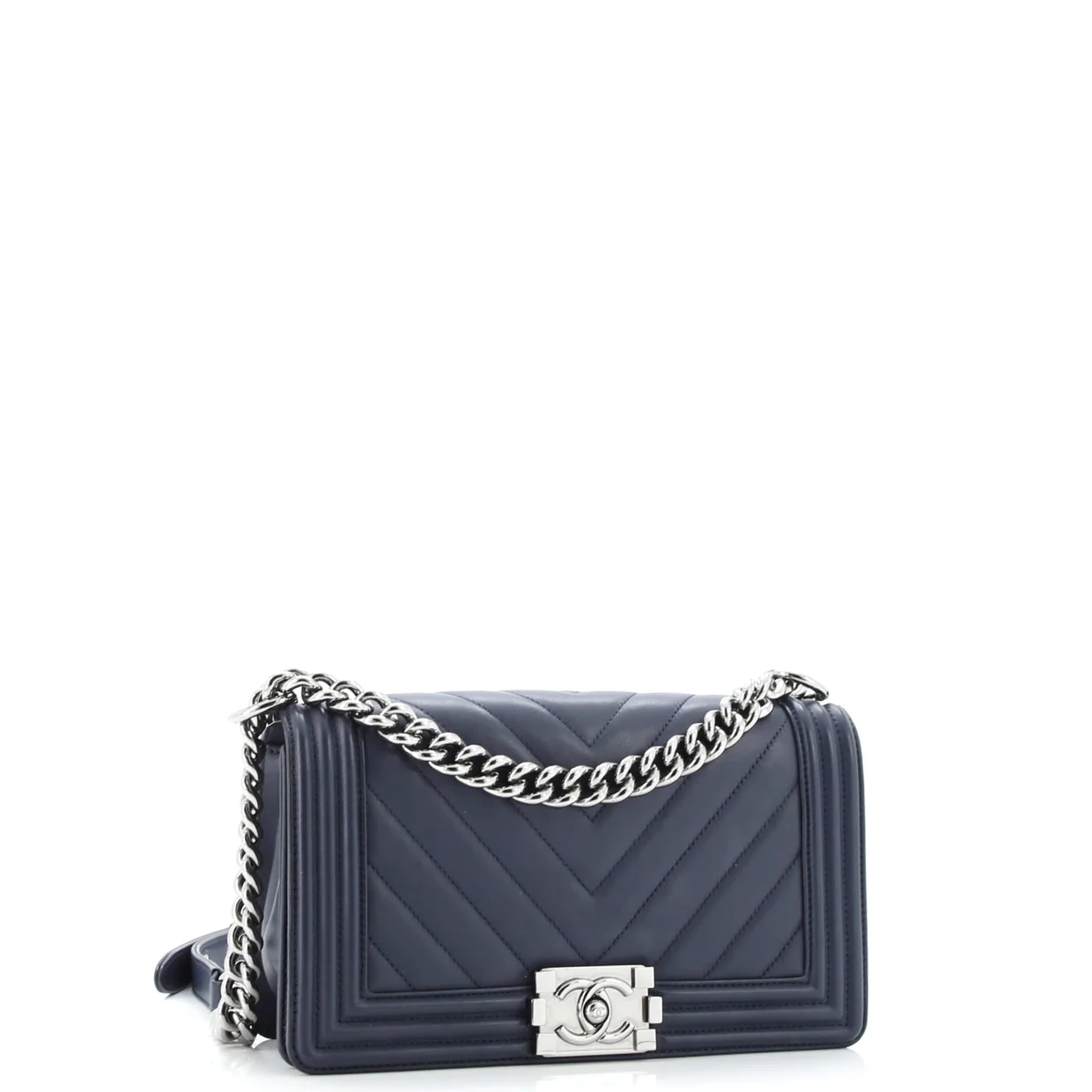 Boy Flap Bag Chevron Lambskin Old Medium - Deep Luxury