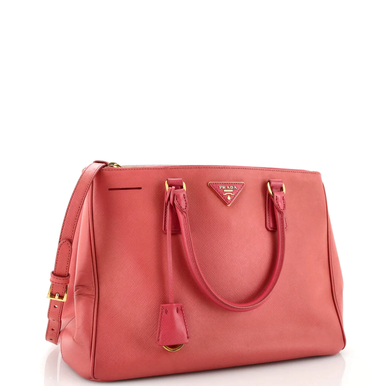 Galleria Double Zip Tote Saffiano Leather Medium - Deep Luxury