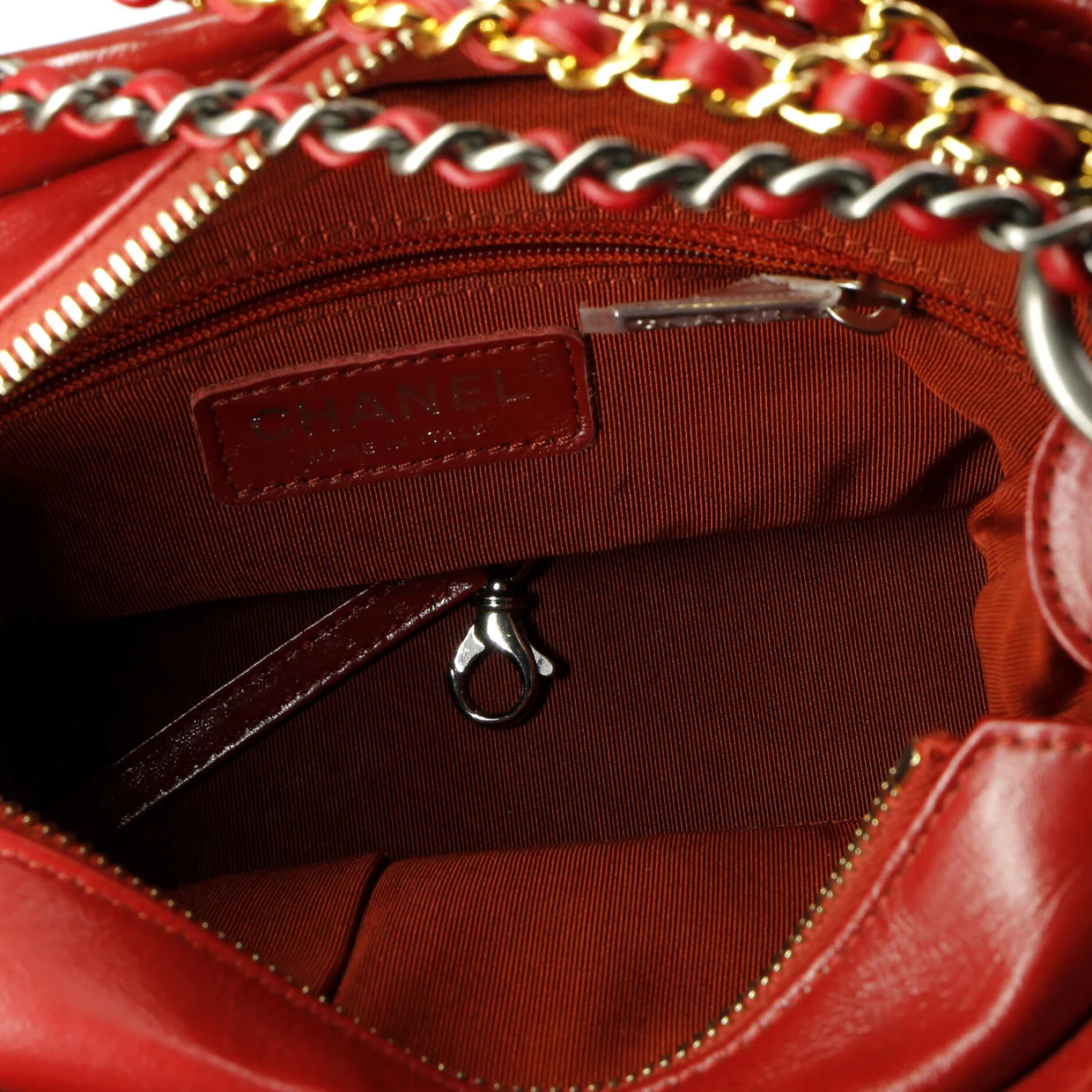 Gabrielle Hobo with Logo Handle Quilted Aged Calfskin Small - Deep Luxury