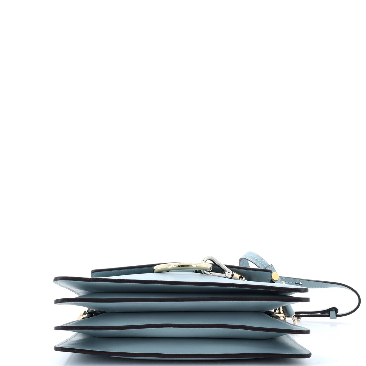 Faye Top Handle Bag Leather and Suede Small - Deep Luxury