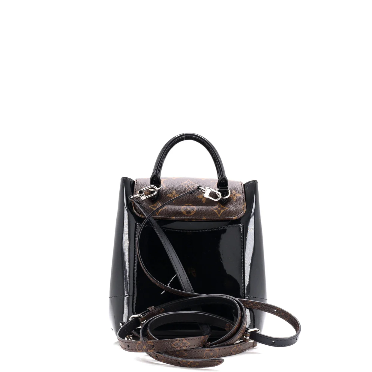 Hot Springs Backpack Vernis with Monogram Canvas - Deep Luxury