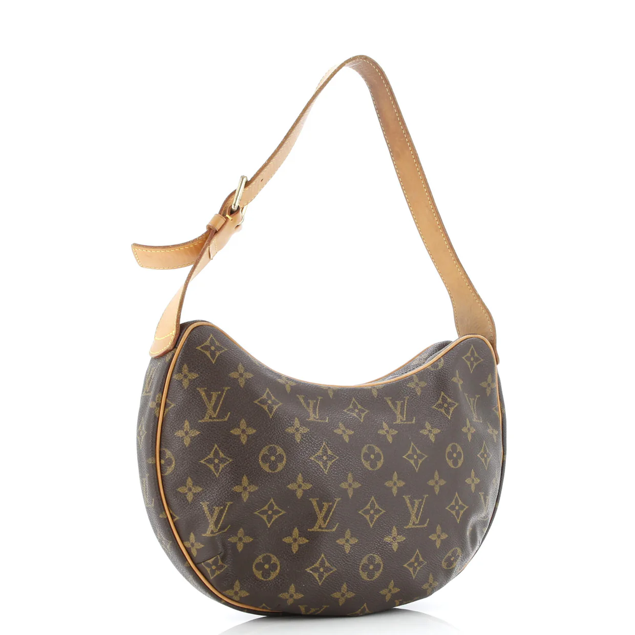 Croissant Handbag Monogram Canvas MM - Deep Luxury