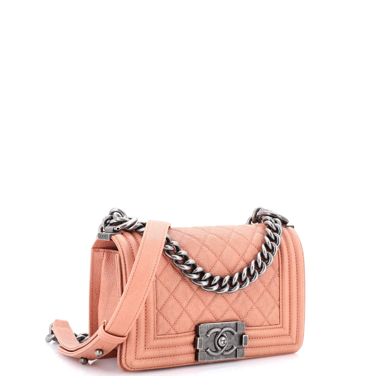 Boy Flap Bag Quilted Caviar Small - Deep Luxury