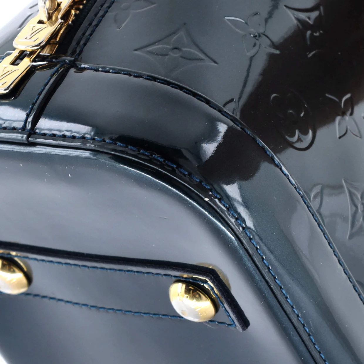 Alma Handbag Monogram Vernis PM - Deep Luxury