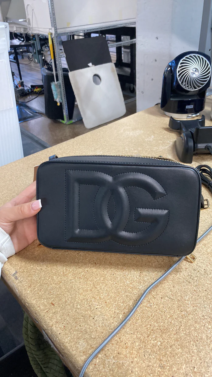DG Logo Camera Bag Leather Small - Deep Luxury