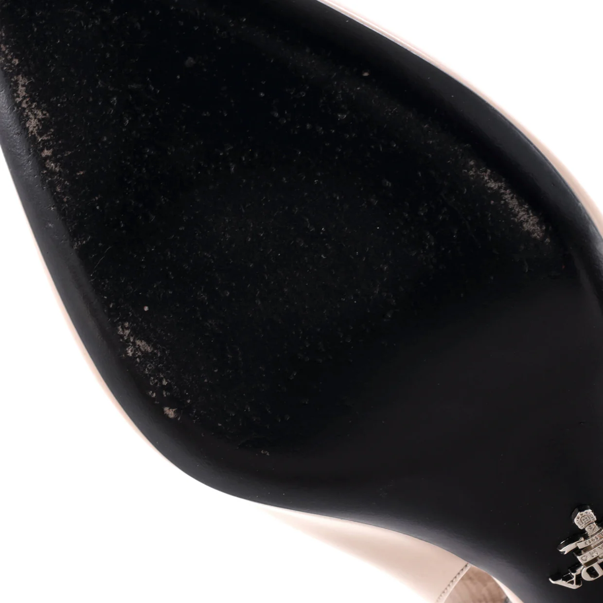 Women's Triangle Logo Slingback Pumps Leather - Deep Luxury
