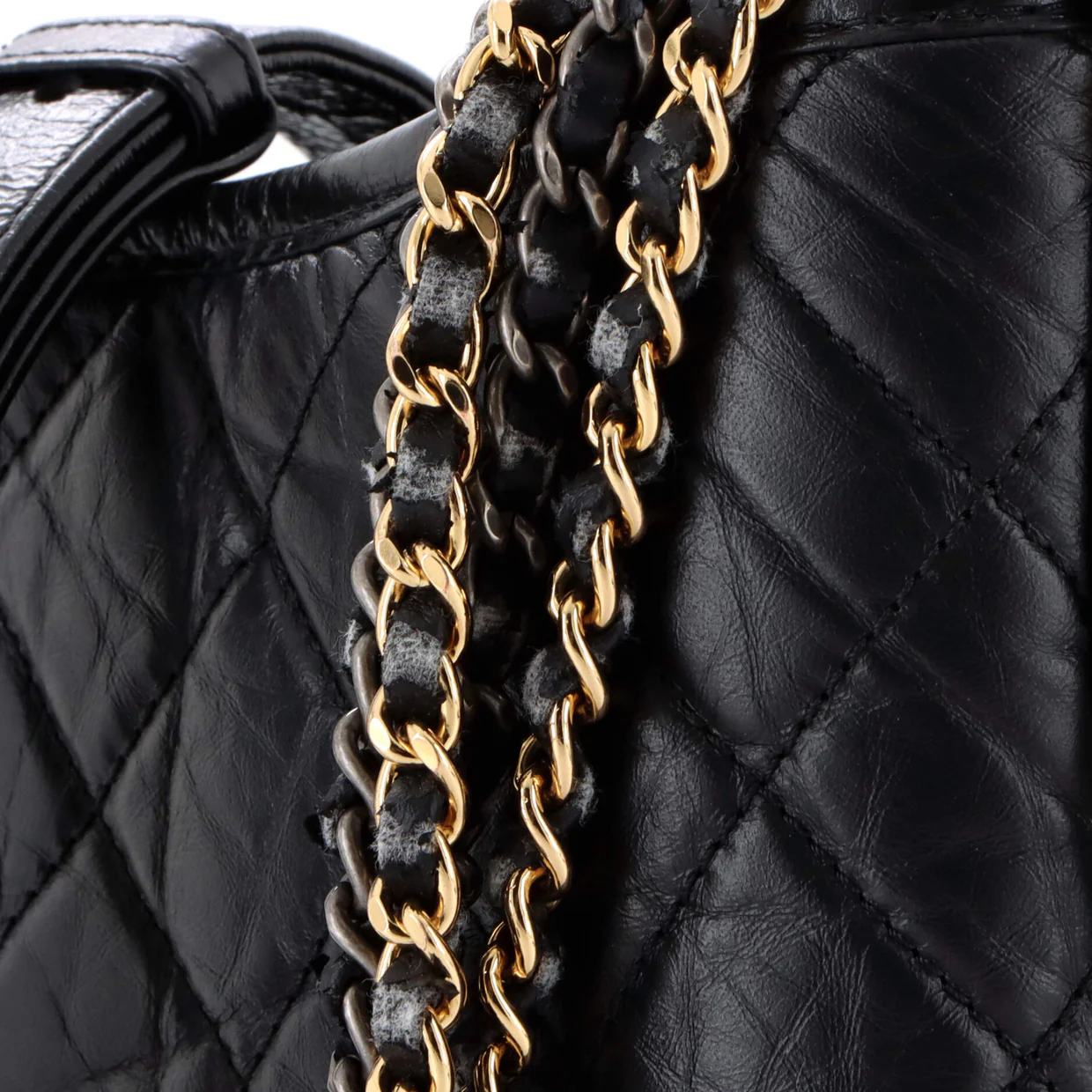 Gabrielle Hobo Quilted Aged Calfskin Large - Deep Luxury