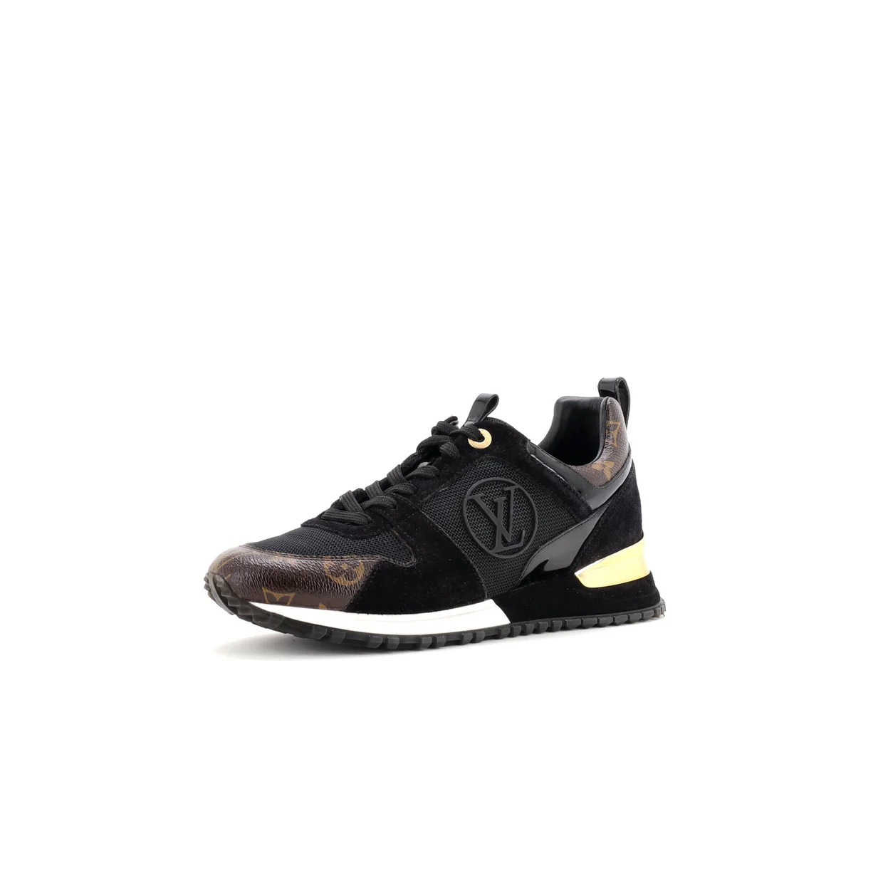Women's Run Away Sneakers Mesh with Monogram Canvas and Suede - Deep Luxury