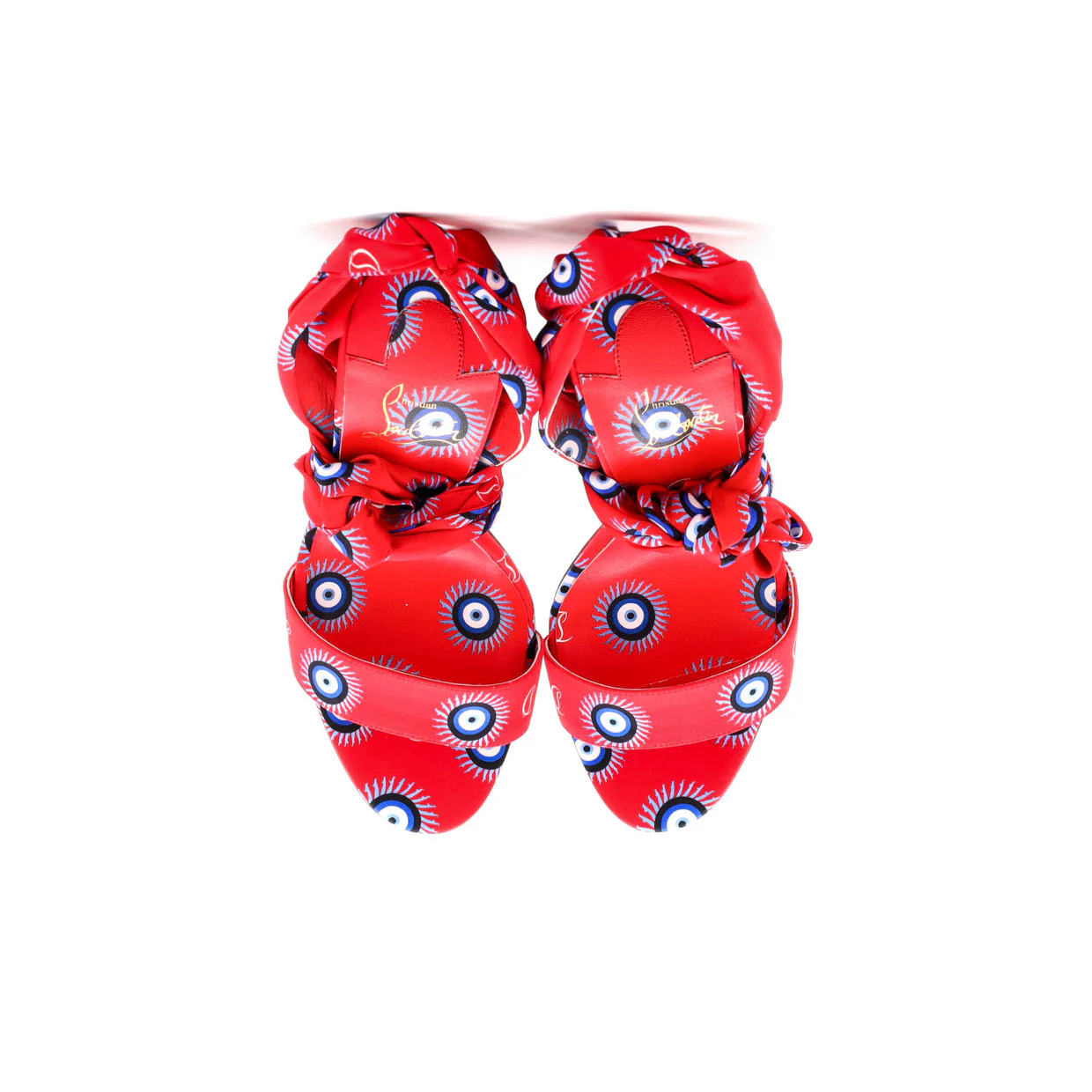 Women's Du Desert Heeled Sandals Printed Satin 100 - Deep Luxury