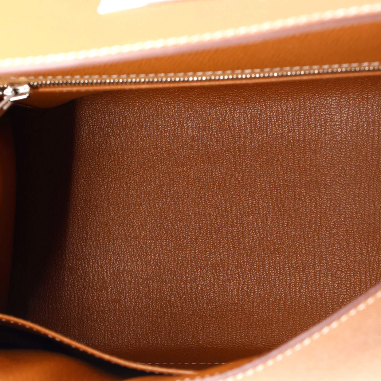 Kelly Handbag Gold Epsom with Palladium Hardware 28 - Deep Luxury